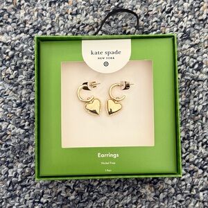 Kate Spade Gold Heart Earrings